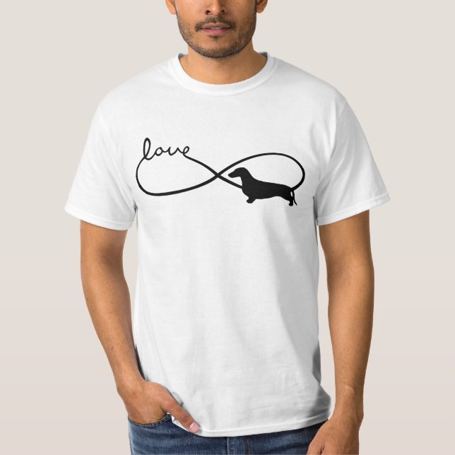 Camiseta Infinity Love Lemniscate Short-Hair Dachshund 1 (Frente)