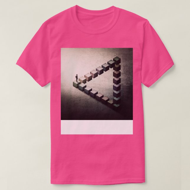 Camiseta infinity penrose triangle TShirt (Frente do Design)