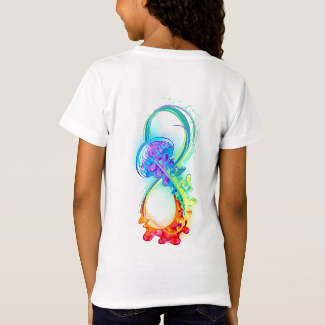 Camiseta Infinity with Rainbow Jellyfish (Verso)