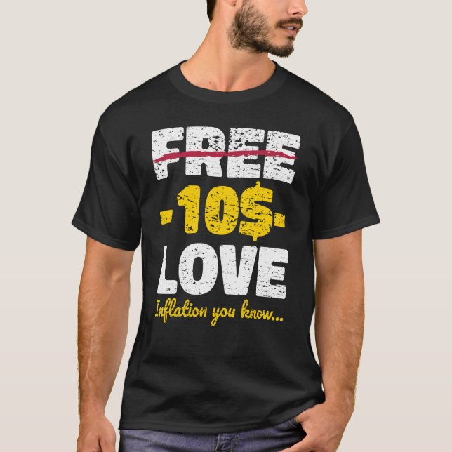 Camiseta Inflação Hippie Free Love (Frente)
