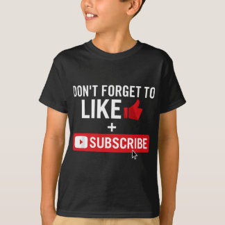 Camiseta Influenciador de mídia social como e inscreva-se