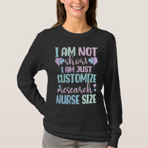 Camiseta Informação Mulher Enfermagem Personalizar Pesquisa