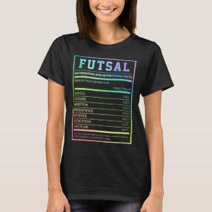 Camiseta Informações de Futsal e Fatos Nutricionais Footbyl