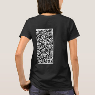 Camiseta Informações de verificação de código QR personaliz