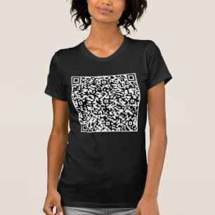 Camiseta Informações de verificação de código QR personaliz