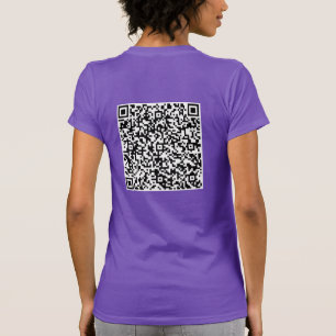 Camiseta Informações de Verificação de Código QR Presente d
