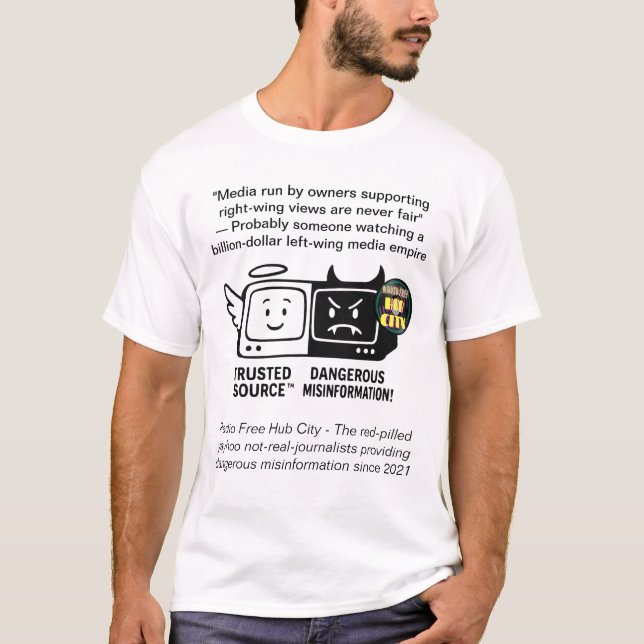 Camiseta Informações incorretas perigosas (Frente)
