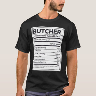 Camiseta Informações Nutricionais do Butcher