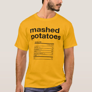 Camiseta Informações Nutricionais sobre Batatas Lavadas