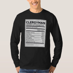 Camiseta Informações sobre Nutrição Clergyman