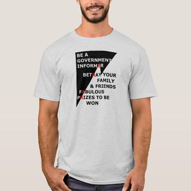Camiseta Informador do governo (Frente)