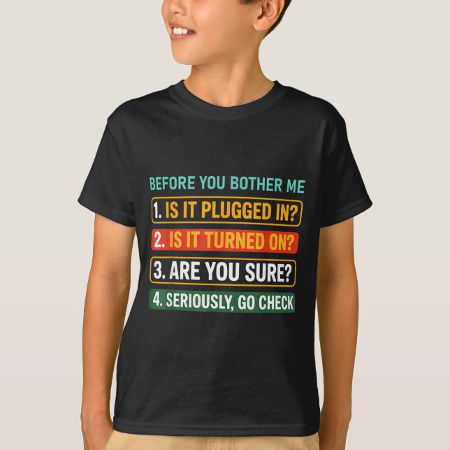 Camiseta Information Technology Tech _ Funny Technical Supr (Frente)