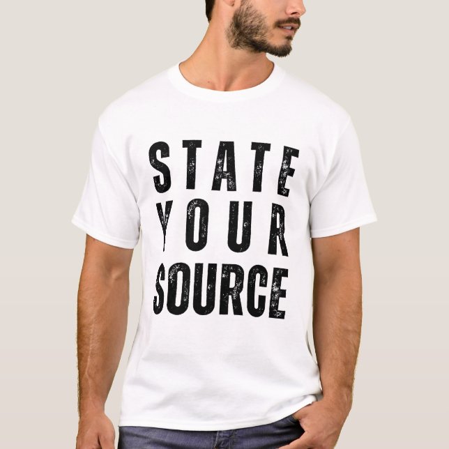 Camiseta Informe sua origem (Frente)