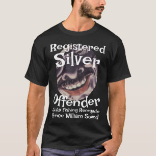 Camiseta Infrator Prateado Registrado Alaska Pesca Coho