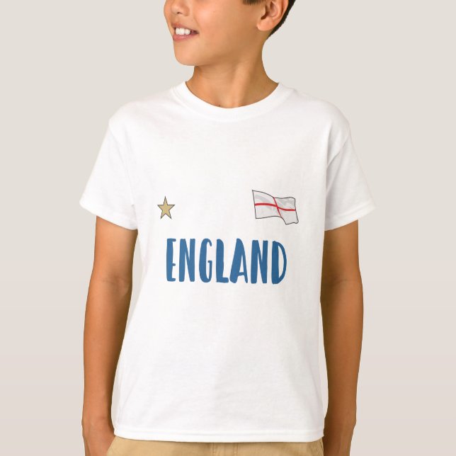Camiseta Inglaterra Fan Shirt English Flag (Frente)