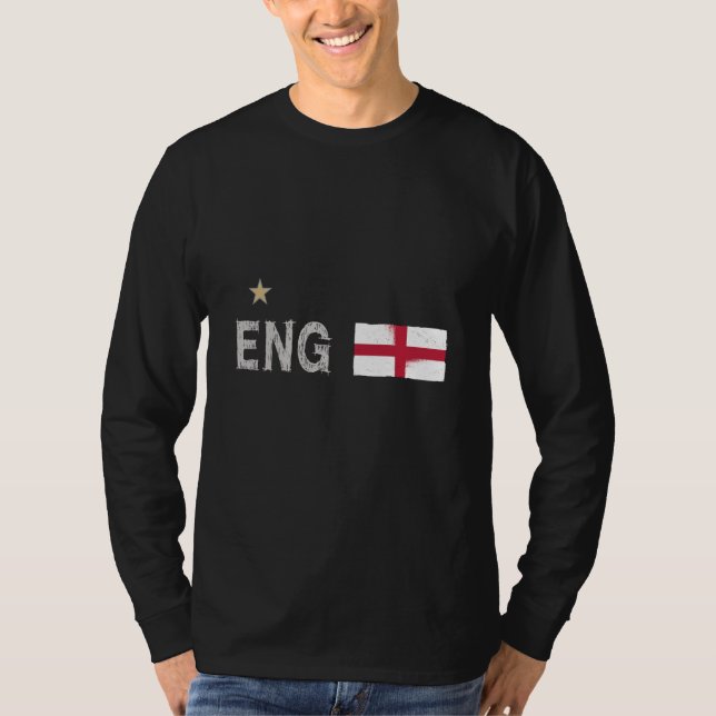 Camiseta Inglaterra Fan Shirt English Flag (Frente)