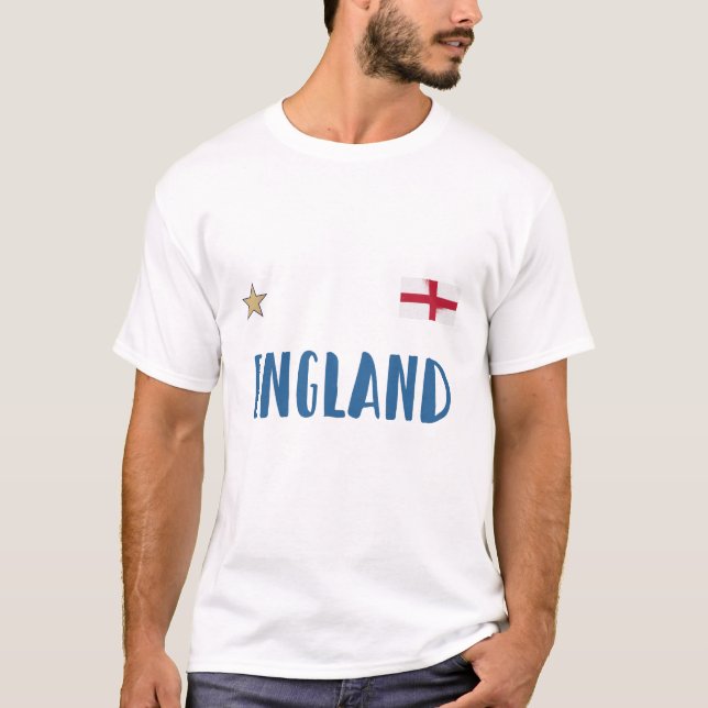 Camiseta Inglaterra Fan Shirt English Flag (Frente)