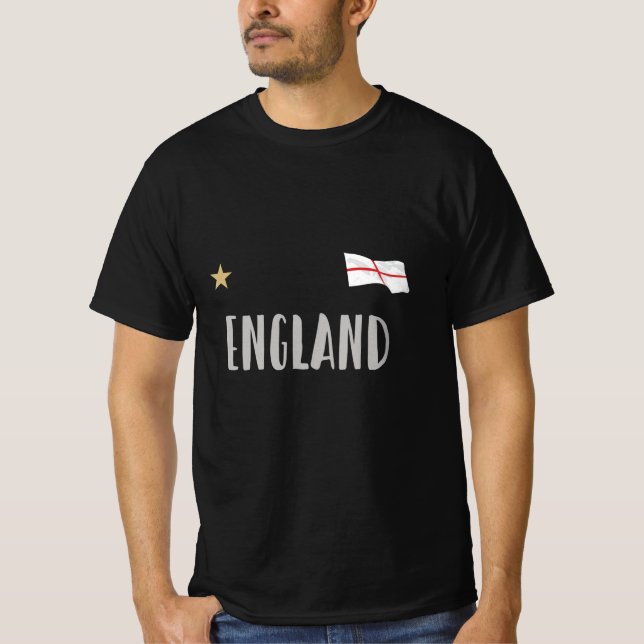 Camiseta Inglaterra Fan Shirt English Flag (Frente)