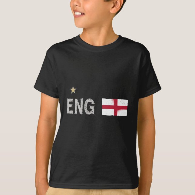 Camiseta Inglaterra Fan Shirt English Flag (Frente)