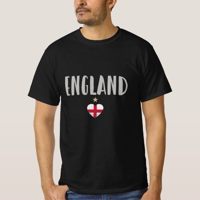 Camiseta Inglaterra Fan Shirt English Flag (Frente)