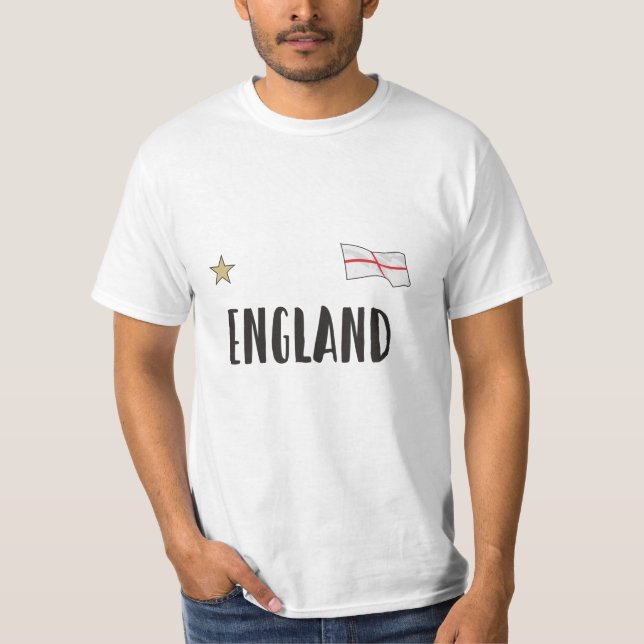 Camiseta Inglaterra Fan Shirt English Flag (Frente)