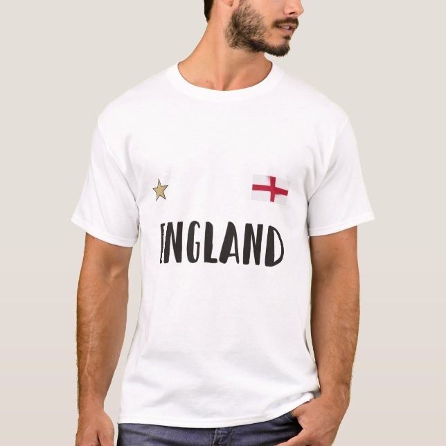 Camiseta Inglaterra Fan Shirt English Flag (Frente)