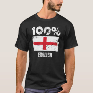 Camiseta Inglaterra Flag Support 100 English Battery Power