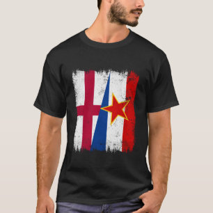 Camiseta Inglaterra Iugoslávia Meia Bandeira Inglês Herança