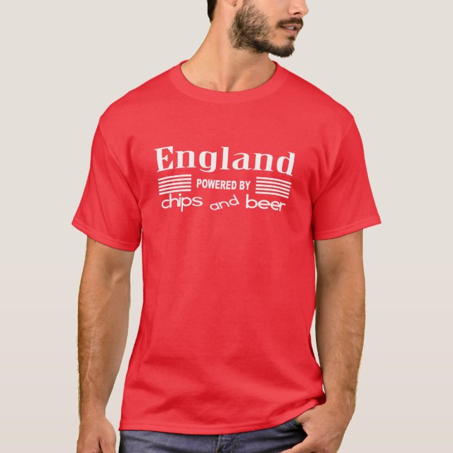 Camiseta Inglaterra - psta por microplaquetas e por cerveja (Frente)