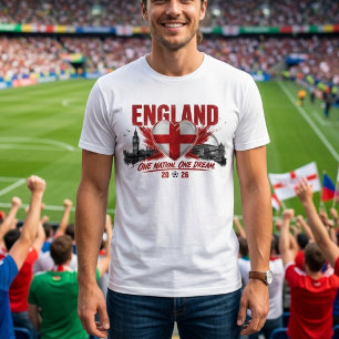 Camiseta Inglaterra Um País Um Sonho 2026 Futebol Global