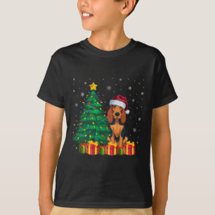 Camiseta Inglês Americano Monhound Santa Hat Xmas Lig