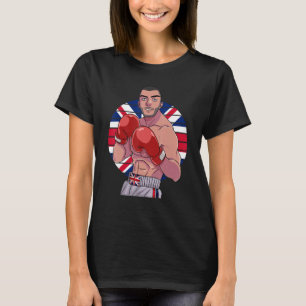 Camiseta Inglês Boxer Reino Unido Bandeira UK European Boxi