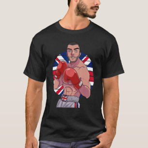 Camiseta Inglês Boxer Reino Unido Bandeira UK European Boxi