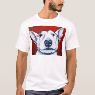 Camiseta Inglês branco bull terrier