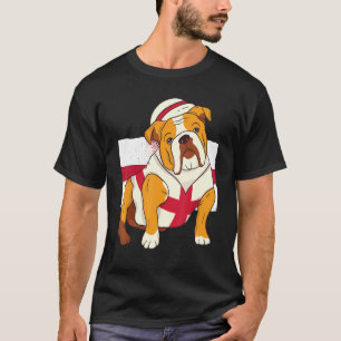 Camiseta Inglês Buldogue England Flag Mens English Flag Spo