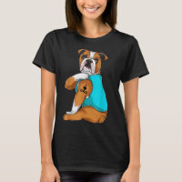 Inglês Buldogue I Love Pai Tattoo Roupa, Pai De Ca