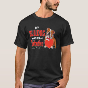 Camiseta Inglês Buldogue Meu Cachorro Touro É Meu Namorados