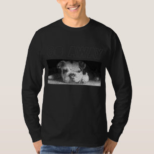 Camiseta Inglês Buldogue Puppy Social Distanciação Vai E