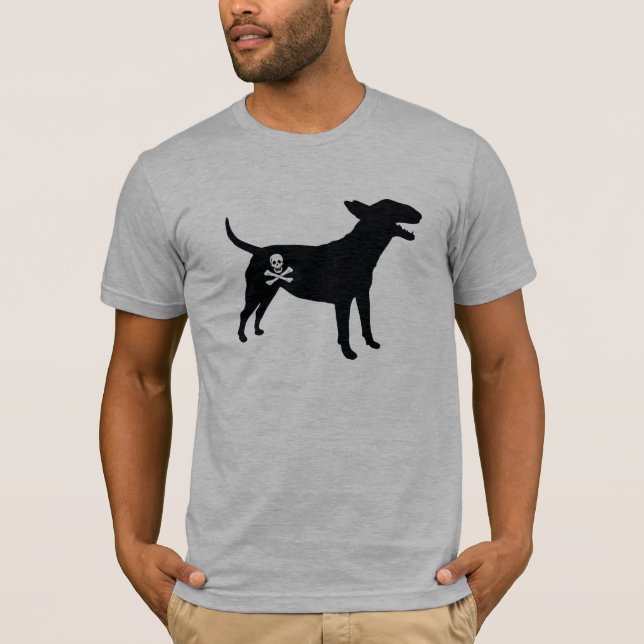 Camiseta Inglês bull terrier/agradavelmente T da bandeira (Frente)