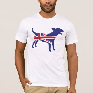Camiseta Inglês bull terrier/T de Union Jack