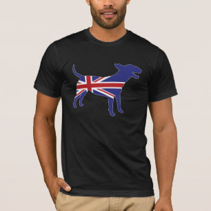 Camiseta Inglês bull terrier/T de Union Jack