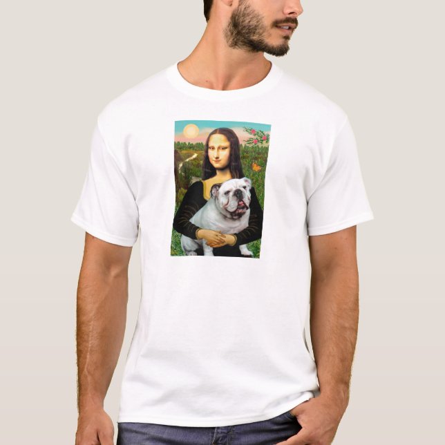 Camiseta Inglês Bulldog 9 - Mona Lisa (Frente)