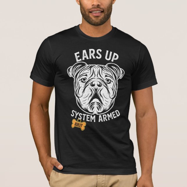 Camiseta Inglês Bulldog Big dog Armmed (Frente)