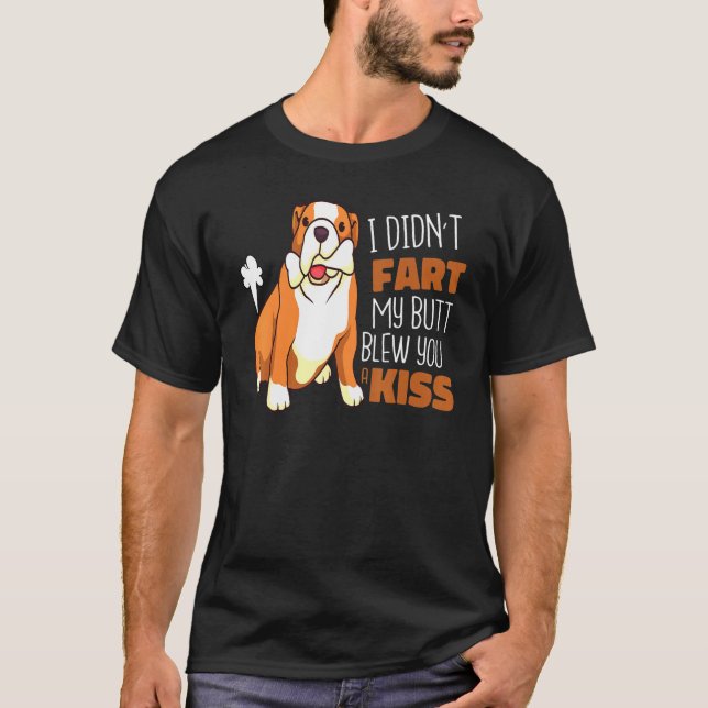 Camiseta Inglês Bulldog Não Arrancou O Meu Bumbum Te Deu Um (Frente)