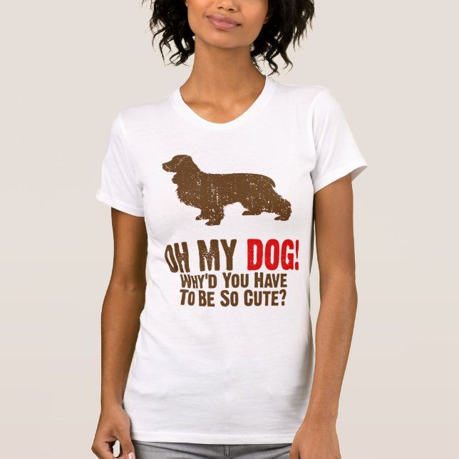 Camiseta Inglês cocker spaniel (Frente)