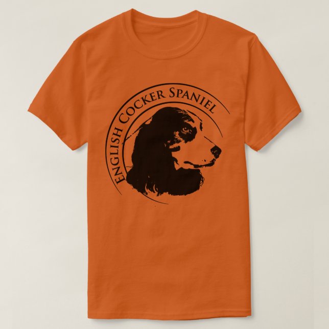 Camiseta Inglês Cocker Spaniel Dog Arte Digital 4 (Frente do Design)