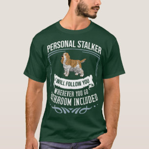 Camiseta Inglês Cocker Spaniel Dog Puppies Proprietário