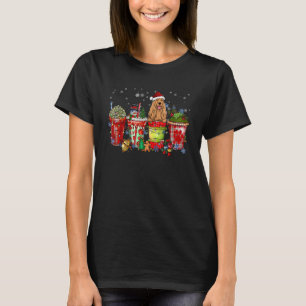 Camiseta Inglês Cocker Spaniel Latte Latte Snowmen Sweets S