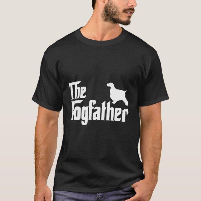 Camiseta Inglês Cocker Spaniel Lover Dogdad (Frente)