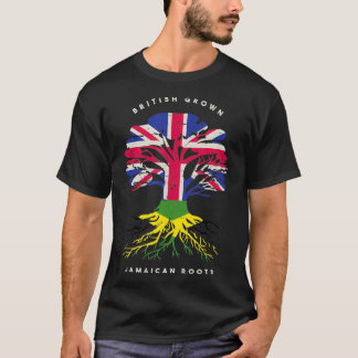 Camiseta Inglês cresceu com orgulho jamaicano na Jamaica